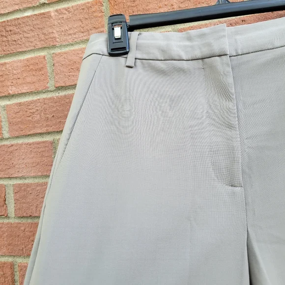 Tibi Tropical Wool Sculpted Trouser in Taupe size 2